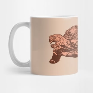 Desert Tortoise Linocut Style Mug